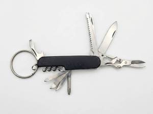 lot 25511 image: Stainless Steel Multi-Tool Keychain Knife