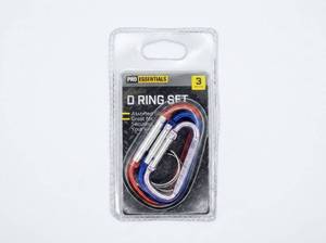 lot 25539 image: Pro Essentials D Ring Set 3-Pack Carabiners
