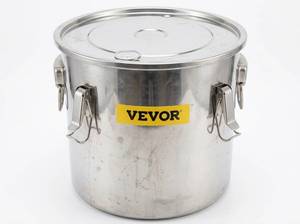lot 25569 image: Vevor Homebrew Kettle w Copper Coil & Temperature Gauge