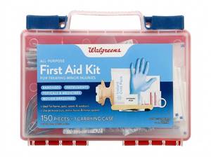lot 25579 image: Walgreens All-Purpose First Aid Kit 150 Pieces