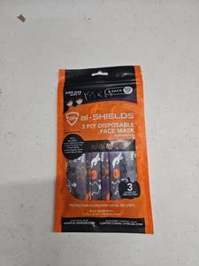 lot 62864 image: Al-Shields 3-Ply Disposable Face Mask 5-Pack Kids