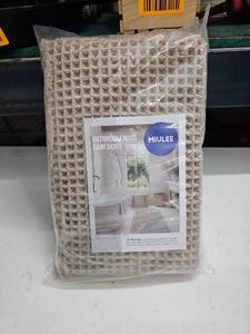 lot 62896 image: Miulee Bathroom Rug Waffle Weave Beige