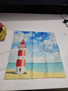 lot 62958 image: Swono Ocean Beach Art Canvas Pillow Cover