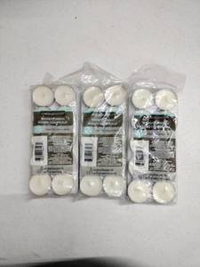 lot 62970 image: Luminessence Tealight Candles Unscented 20-Pack (3)