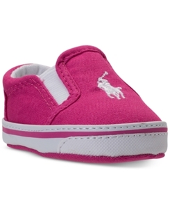 lot 62980 image: Polo Ralph Lauren Balmount Slip-On Crib Sneakers 3-6 Months