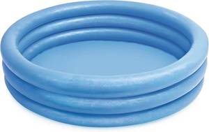 lot 5009 image: INTEX 59416EP Crystal Blue Inflatable Kiddie Swimming Pool, 45in x 10in