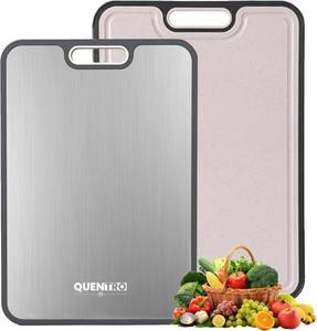 lot 5010 image: QUENTRO Titanium Cutting Board   Double-Sided, Dishwasher Safe