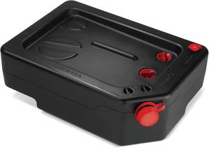lot 5018 image: PAK Premium 10 Quart Oil Drain Pan, Easy Pour Design, Made in USA