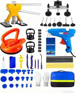 lot 5033 image: 54pcs Dent Puller Kit for Car Paintless Dent Removal with Bridge Puller