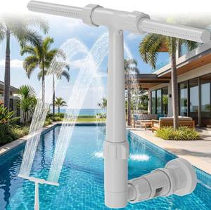 lot 5038 image: Pool Fountain for Above and In-Ground Pools, Dual Spray Waterfall Sprinkler