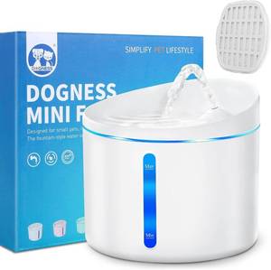lot 5040 image: DOGNESS Cat Water Fountain for Pet Cat & Small Dog 34oz1L (D03-White)