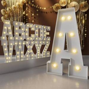 lot 5081 image: Marquee Letters 2.3FT, Large Light up Letters A for Party Decorations