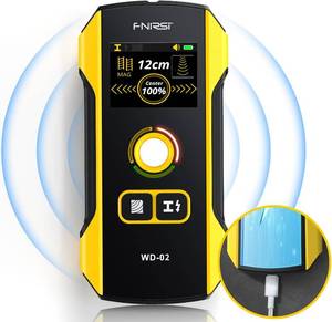 lot 5084 image: FNIRSI WD-02 6 in 1 Rechargeable Stud Finder Wall Scanner, TFT Display