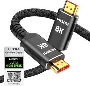 lot 5089 image: Snowkids 8K HDMI 2.1 Cable 10FT3M Certified, 48Gbps Ultra High Speed Cord