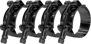 lot 5091 image: BOTTEN 4-Pack 1 Stainless Steel T-Bolt Hose Clamps 32-37mm (Black)