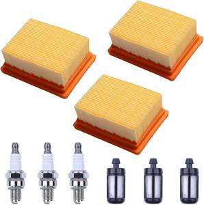 lot 5143 image: 3Pcs Air Fuel Filter Spark Plug Kit for Stihl BR800 BR800C BR800X Backpack