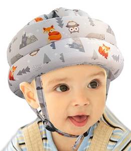 lot 5145 image: Baby Head Protector Helmet for Crawling, Walking - Adjustable Cap 6-12m