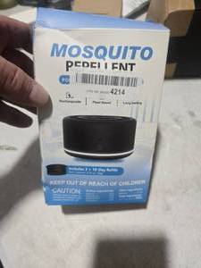 lot 5149 image: Virine Mosquito Repeller with Adapter, USB-C Rechargeable Diffuser 2 Refills