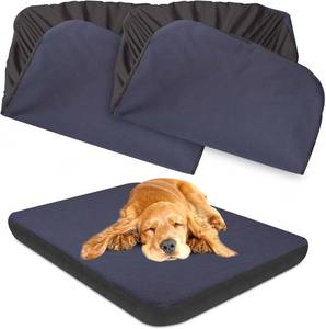 lot 5169 image: Dog Bed Covers, Washable, 100% Waterproof, Soft & Noiseless, 2 Pack Blue