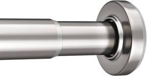 lot 5186 image: AmazerBath Nickel Spring Tension Shower Curtain Rod 31-75 in 1 in Rustproof