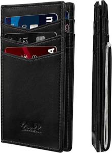 lot 5188 image: Zitahli Mens Slim Wallet RFID Blocking Bifold Magnetic Closure 12 Card