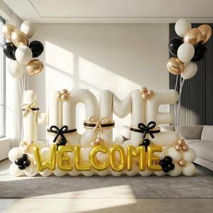 lot 5194 image: 145Pcs Housewarming Party Decorations, Welcome Home Balloon Arch Kit