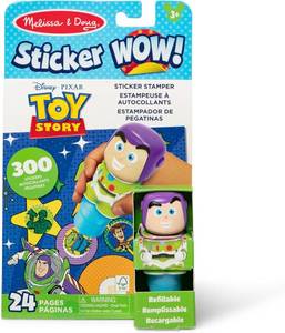 lot 5211 image: Melissa & Doug Sticker Wow 24-Page Pad & Stamper, 300 Stickers, Disney Buzz