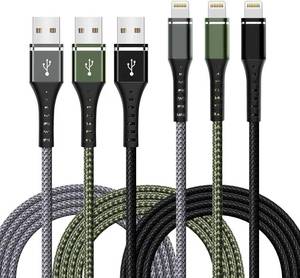 lot 5214 image: Apple MFi Certified iPhone Charger Cable,2Pack 3FT Lightning Cable