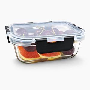 lot 5225 image: Glass Storage Container with Lid, Microwave & Freezer Safe