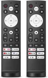 lot 5266 image: 2 Pack Replacement Remote for Hisense Smart Google TV & 4K ULED Google TV