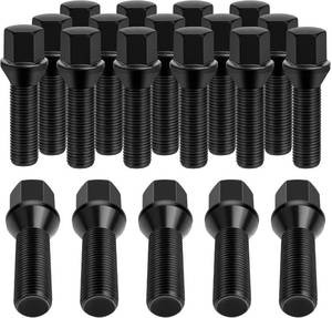 lot 5279 image: 20Pcs M14x1.5 Extended Lug Bolts, 27mm Shank for Audi A1 A2 A7 A8, VW Golf  Mi