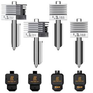 lot 5283 image: 4PCS 0.20.40.60.8MM X2DP2SH2DH2SH2CA1A1 MiniA2L Integrated Hotend