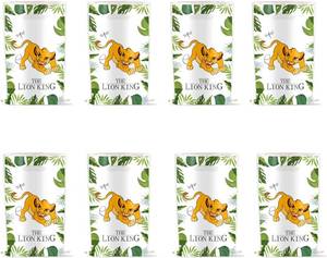 lot 5332 image: 30PCS Lion Jungle Safari Party Bags Wild One Gift Bags, Plastic Party Favors
