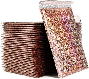 lot 5337 image: 30Pcs 7x11in Holographic Bubble Mailers, Self-Seal, Padded Envelopes