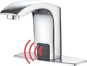 lot 5339 image: Touchless Bathroom Sink Faucet Motion Sensor Faucet Chrome