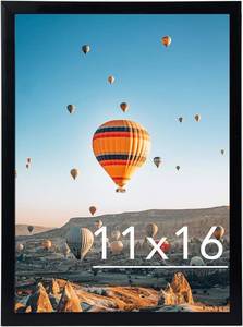 lot 5354 image: JCJMY 11x16 Picture Frame, Black, Wall Hanging or HorizontalVertical