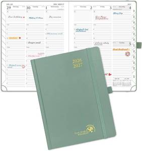 lot 5358 image: POPRUN 2026-2027 Academic Planner,6.5 x 8.75, Weekly and Monthly Calendar
