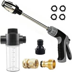 lot 5362 image: High Pressure Hose Nozzles 360  Rotating Spray 34 Quick Connectors