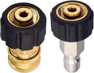 lot 5363 image: Pressure Washer Adapter M22 14mm to 38 Quick Connect Fitting 4500PSI