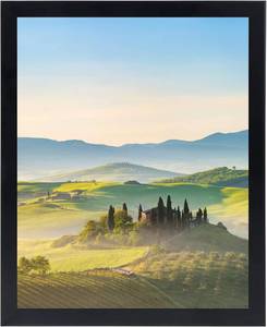 lot 5383 image: HUKONHEP 6x7 Black Picture Frames with Plexiglass, Wall & Tabletop Display