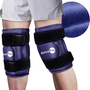 lot 5390 image: AiricePac 2 Ice Pack for Knee Pain Relief, Reusable Gel Ice Wrap, Blue