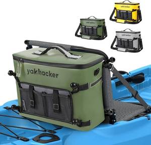lot 5395 image: Yakhacker Kayak Cooler, Waterproof Seat-Back Cooler for Kayaks, Portable