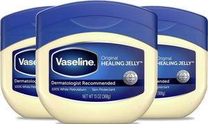lot 5399 image: Vaseline Original Petroleum Healing Jelly for Dry Cracked Skin 13oz 3ct