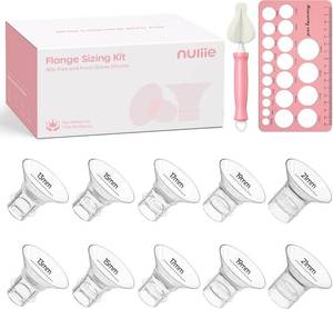 lot 5403 image: Nuliie Silicone Flange Inserts 1315171921mm 10PCS for 24mm Breast Pump
