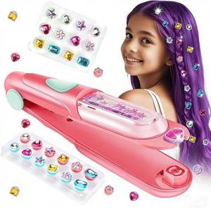 lot 5404 image: AICase Hair Gem Stamper Kit with Reusable Shining Diamonds, Kpop Hair Jewels