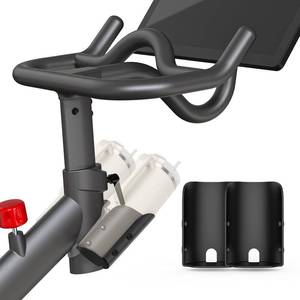 lot 5406 image: Tiga Peloton Bike Water Bottle Holder, 2-Pack, Grey Not Peloton Compatible