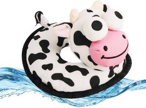 lot 5411 image: Floating Squeaky Dog Toy, Water Pool Toy, Quick-Dry & Washable Cow