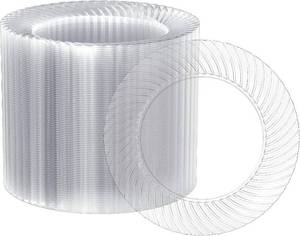 lot 5414 image: FOCUSLINE 7-Inch Clear Plastic Plates, 100-Count Disposable Heavy Duty