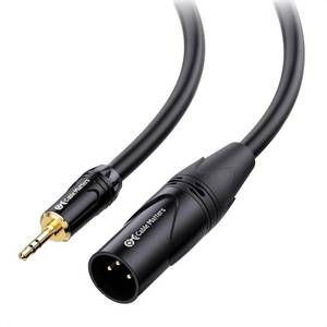 lot 5427 image: Cable Matters 3.5mm to XLR Cable, Male to Male, 6ft