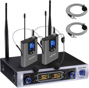 lot 5490 image: HOTEC UHF Wireless Microphone System  missing microphones 